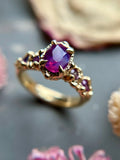 18k Hot Pink Milk Sapphires Bespoke Custom Ring