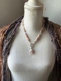 Baroque Pearl Beaded Sterling Silver Necklace