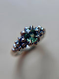 Madagascar Sapphire Sterling Silver Ring Size 6