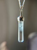 Raw Sigar Valley Aquamarine Sterling Silver Necklace