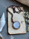 Grey Moonstone Copper Necklace