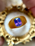 Purple Sapphire Signet Bespoke Custom Ring 2.35ct