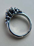 Madagascar Sapphire Sterling Silver Ring Size 6