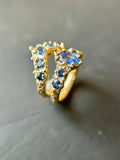18k Ceylon Sapphire Bespoke Custom Ring Set