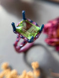 Ludwigite Peridot Bespoke Custom Ring