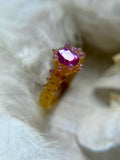 Hot Pink Sapphire  Bespoke Custom Ring