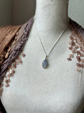 Rare Dumortierite Sterling Silver Necklace