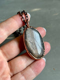 Golden Sapphire Copper Necklace
