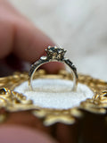 Blue Sapphire Sterling Silver Ring Size 7.25
