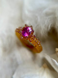 Hot Pink Sapphire  Bespoke Custom Ring