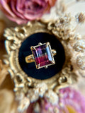 18k Yellow Bi-Color Tourmaline Bespoke Custom Ring