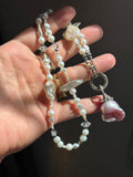 Baroque Pearl Beaded Sterling Silver Necklace