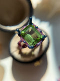 Ludwigite Peridot Bespoke Custom Ring