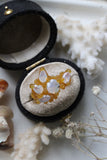 White Opalescent Coral Sapphire Bespoke Custom Ring