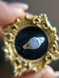 Milky Sapphire Sterling Silver Ring Size 6