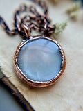 Grey Moonstone Copper Necklace