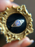 Milky Sapphire Sterling Silver Ring Size 6