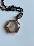 Rutile Hexagon Copper Necklace