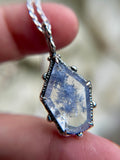 Rare Dumortierite Sterling Silver Necklace