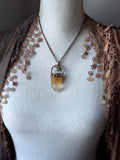 Ritual Point With Tibetan Quartz Copper Necklace