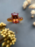 Orange Tourmaline Bespoke Custom Ring