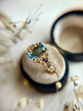 18k Aquamarine Bespoke Custom Ring Solid Gold