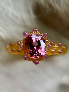 Pink Spinel Bespoke Custom Ring