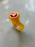 0.36ct Red Spinel Bespoke Custom Ring