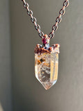 Titanium Rutile & Spinel Copper Necklace