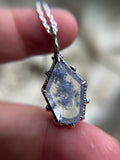 Rare Dumortierite Sterling Silver Necklace