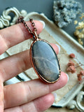 Golden Sapphire Copper Necklace