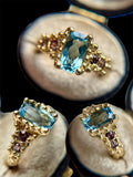 18k Aquamarine Bespoke Custom Ring Solid Gold