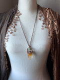 Ritual Point With Tibetan Quartz Copper Necklace