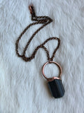 Black Tourmaline Copper Necklace