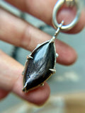 Hypersthene/Black Spinel/ Black Sunstone Beaded Sterling Silver Necklace