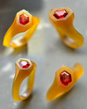0.36ct Red Spinel Bespoke Custom Ring