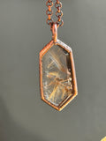 Golden Rutile Copper Necklace
