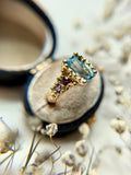 18k Aquamarine Bespoke Custom Ring Solid Gold