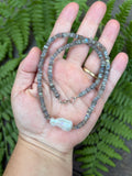 Labradorite & Pearl Beaded Sterling Silver Necklace