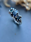 Natural Australian Sapphire Sterling Silver Ring Size 5.5