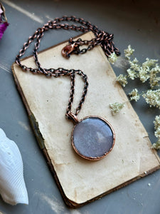 Grey Moonstone Copper Necklace