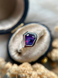 Purple/Pink Milk Sapphire Sterling Silver Ring 1.54 ct size 7.25