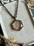 Rutile Hexagon Copper Necklace