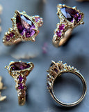 Spinel & Pink Sapphire Bespoke Custom Ring