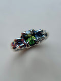 Madagascar Sapphire Sterling Silver Ring Size 6