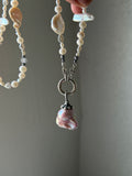 Baroque Pearl Beaded Sterling Silver Necklace