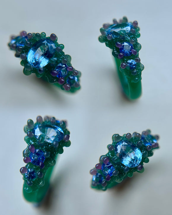 Ceylon Sapphire Bespoke Custom Ring
