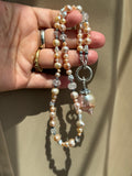 Baroque Pearl Beaded Sterling Silver Necklace