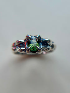 Madagascar Sapphire Sterling Silver Ring Size 6