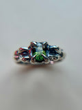 Madagascar Sapphire Sterling Silver Ring Size 6